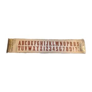 Sizzix Sizzlit Decorative Strip Die WANTED Alphabet by Tim Holtz (658554)